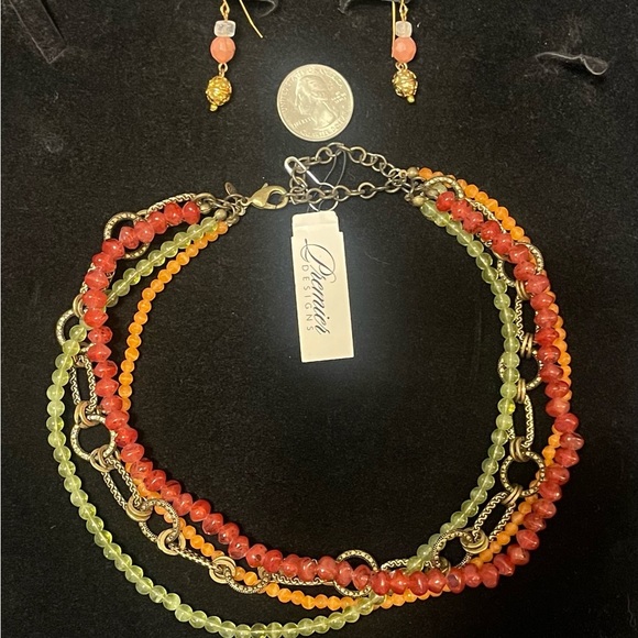 Beaded Necklace and Earring Set - Picture 1 of 1